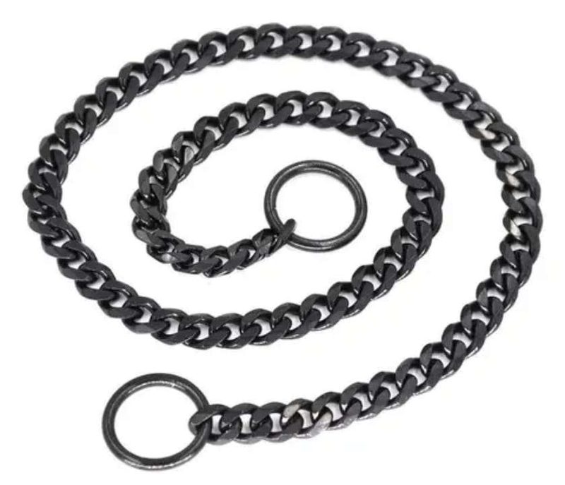 COLLAR DE AHOGO MARTILLADA NEGRA 55CM
