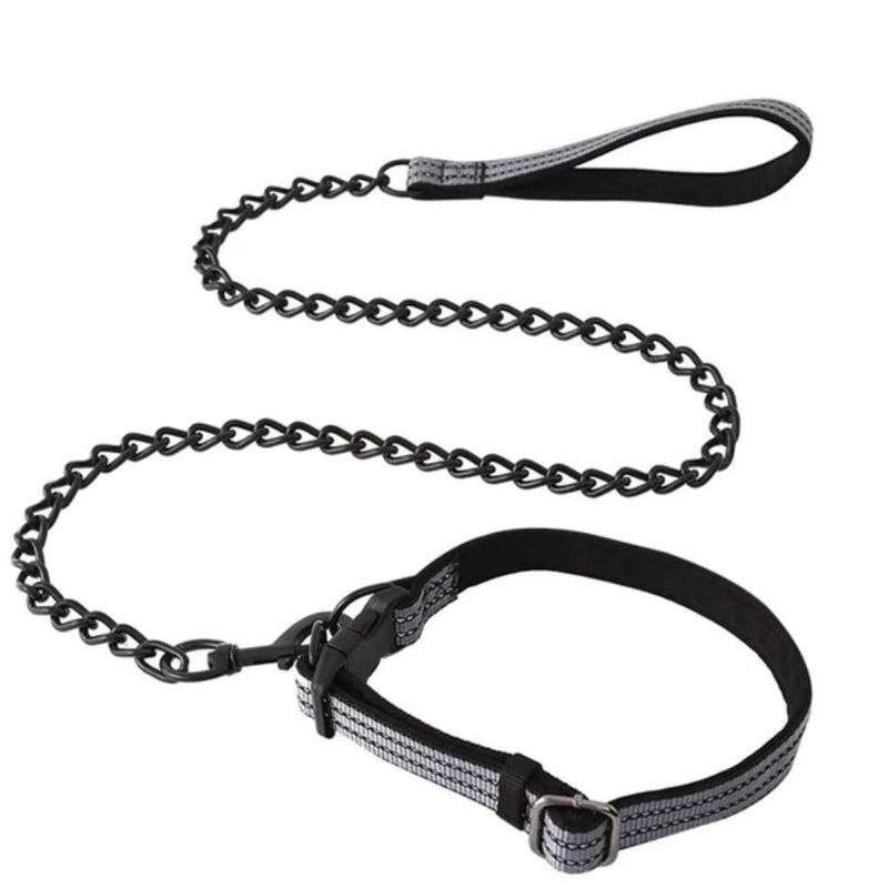 CORREA CADENA BLACK CON REFLECTIVO 120 CM